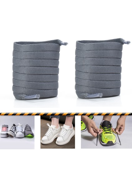 Ütülü Spor Ayakkabı Bağcığı Nike , Snekears , Adidas, Converse Ayakkabı Bağcığı 120 cm