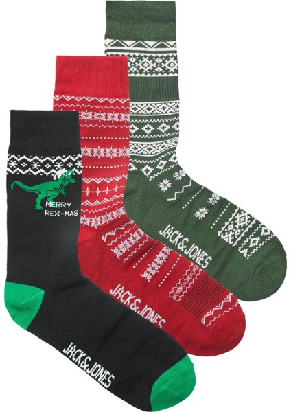 Jack & Jones Rexmas Socks Giftbox Erkek Renkli Çorap 12222810-28