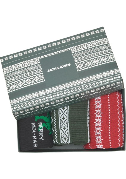 Jack & Jones Rexmas Socks Giftbox Erkek Renkli Çorap 12222810-28