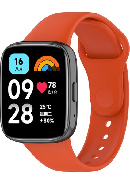 Xiaomi Redmi Watch 3 Active Için Klasik Kordon Turuncu