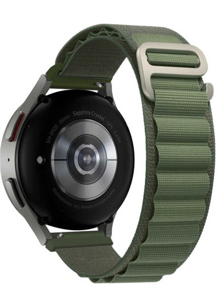 Huawei Watch Gt Active (46.5 Mm) 22MM Için Alpine Loop Kordon-74 Yeşil