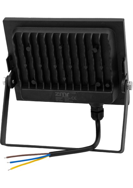 Zmr 30 Watt 6500K 220 Volt IP65 Siyah LED Projektör Lamba Aydınlatma