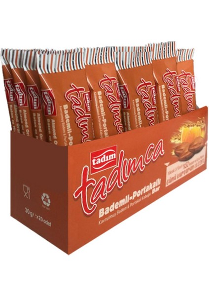 Bademli Portakallı Bar 20'li Kutu 20X30 gr Ürün