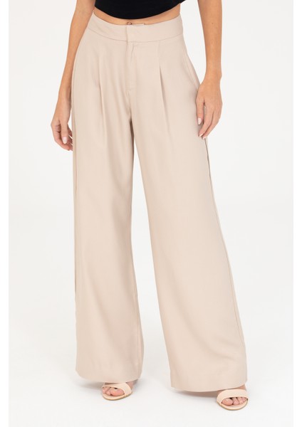Kadın Bej Pantolon (Kanvas-Chino) 50263385-VR011