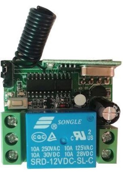 433 Mhz Rf Uzaktan Kumanda 10A Rf Alıcı Verici Transmitter Receiver 12V 1