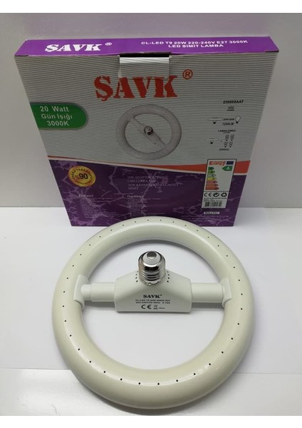 LED Simit Ampül 20 W 3000K Gunışığı Işık Şavk