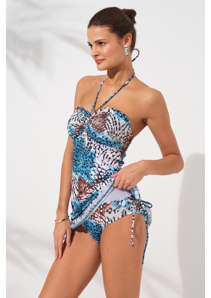 Jersey Soft Straplez Elbise Mayo Ocean 231128-T fiyatları