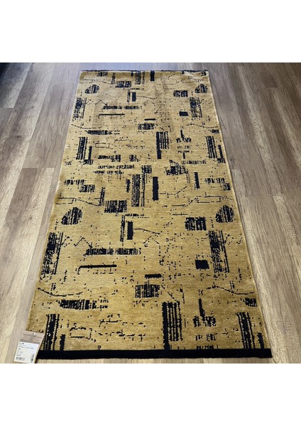 Hardal Soyut Desenli Kilim - Yumuşak & Nostaljik Salon ve Mutfak Halısı - Hoom Rugs Prestij Eko 111
