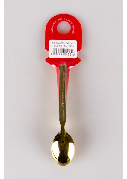 Rio Vakumlu 6 Adet Gold Çay Kaşığı fiyatları