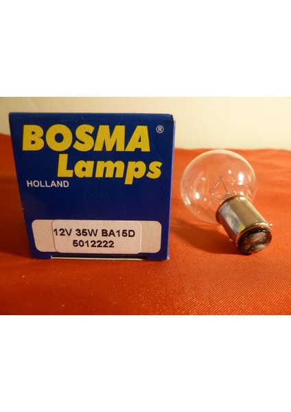 Bosma 12V 35W BA15D Çift Kontak Ampul 5 Ad.
