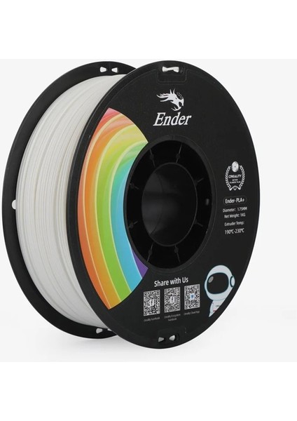 Ender Pla+ Filament Beyaz 1.75MM 1kg