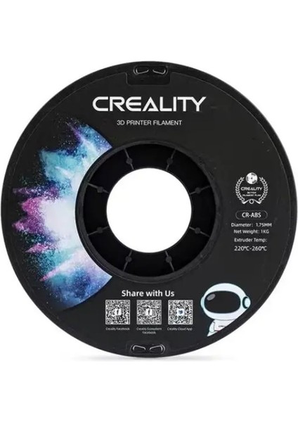 Cr-Abs Gri Filament 1.75MM 1000GR