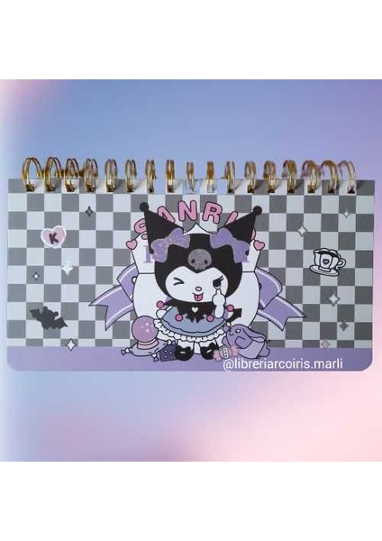 Kawai Kore Japon Kırtasiye Sanrio Kuromi Haftalık Günlük Hatırlatıcı Planlayıcı Not Defter Weekly Planner 50 Sayfa 24*14 cm Ölçüler (Yurt Dışından Getirildi)