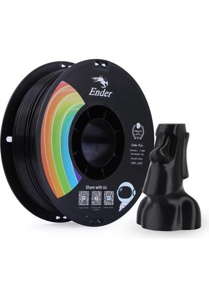 Ender Pla+ Filament Siyah 1.75MM 1kg