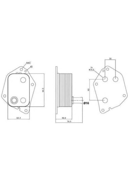 344590 Kale Oto Radyatör 344590 Yağ Soğutucu Accent Era I20 I30 I30 Cw I40 1.5 Crdı