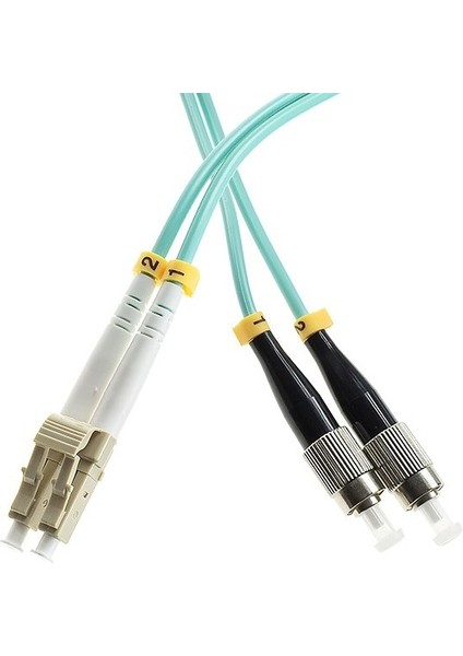 Lc - Fc Fiber Optik Patch Kablo 3mm 3 Metre (LC/UPC-FC/UPC-OM3-50/125-DX-3.0MM-LSZH-3M)