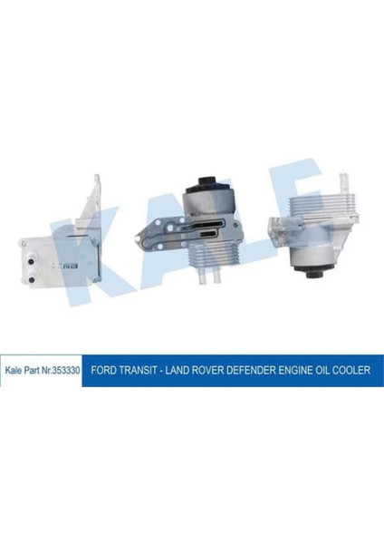 353330 Kale Oto Radyatör 353330 Yağ Soğutucu Komple Transit V 184 V347 01-09. 2.4d Arka Çeker (90-100-120-1