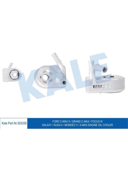 353335 Kale Oto Radyatör 353335 Yağ Soğutucu Ford Cmax Iı Grand C M Ax Focus Iıı Galaxy Kuga Iı Mondeo V Sm