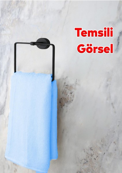 Kare Siyah Havluluk Lavabo Banyo Mutfak Aparat Standı Bez Havlu Askısı Paslanmaz Metal Vidalı fiyatları