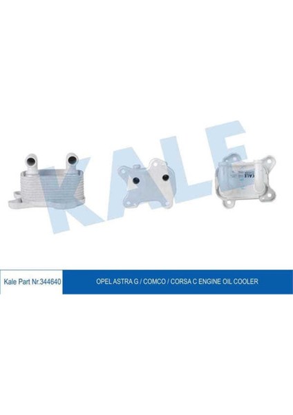 344640 Kale Oto Radyatör 344640 Yağ Soğutucusu Astra G 98- 1.7 Td Corsa C 00- 1.7 Tdı Combo 00- 1.7 Tdı Zaf