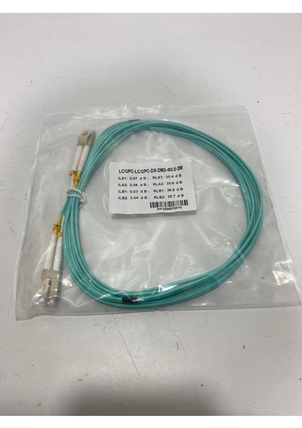 Lc - Lc Fiber Optik Patch Kablo 2mm 3 Metre (LC/UPC-LC/UPC-DX-OM3-2.00MM-3M) fırsatları