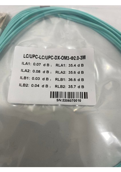 Lc - Lc Fiber Optik Patch Kablo 2mm 3 Metre (LC/UPC-LC/UPC-DX-OM3-2.00MM-3M) indirimleri