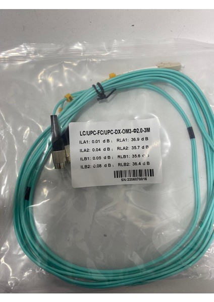 Lc - Fc Fiber Optik Patch Kablo 2mm 3 Metre (LC/UPC-FC/UPC-DX-OM3-2.00MM-3M) indirimleri