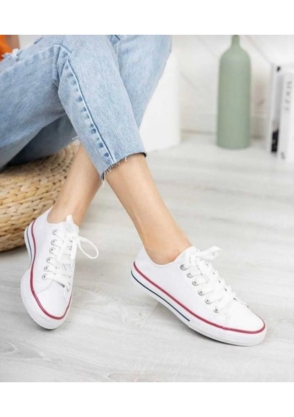 Unısex Kısa Keten Sneaker