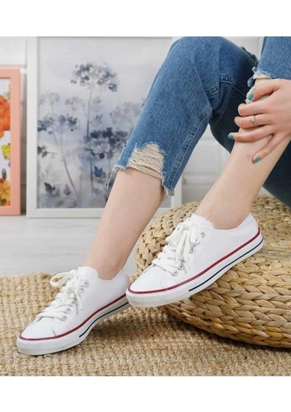 Unısex Kısa Keten Sneaker