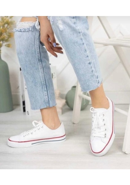 Unısex Kısa Keten Sneaker