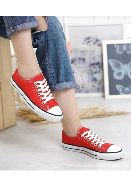 By İmis Shoes Unısex Kısa Keten Sneaker