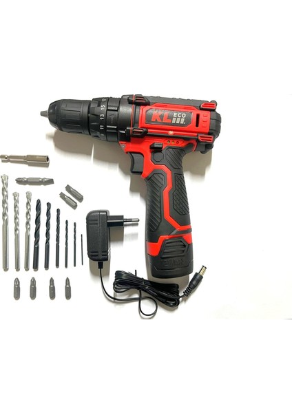 12V / 2 Ah Tek Akülü Li-Ion Şarjlı Darbeli Matkap & Vidalama (KE2220DM)