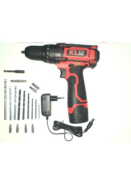 12V / 2 Ah Tek Akülü Li-Ion Şarjlı Darbeli Matkap & Vidalama (KE2220DM)