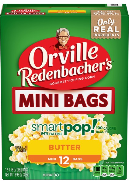 Redenbacher's Smart Pop! Butter - Mini 12 Bags 396 gr