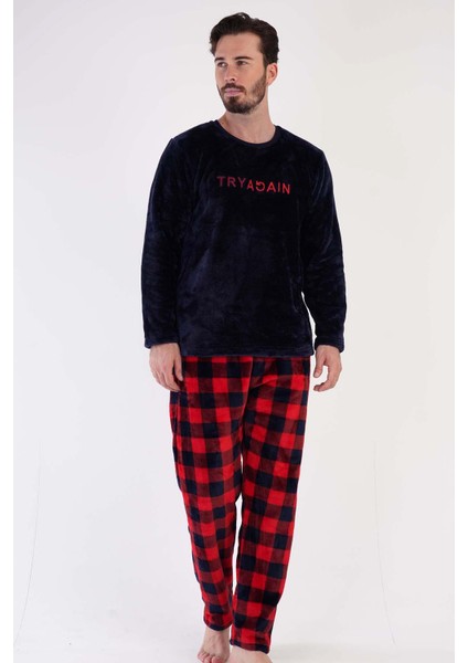 Erkek Uzun Kol Welsoft Lacivert Pijama Takım C3T0N4O084