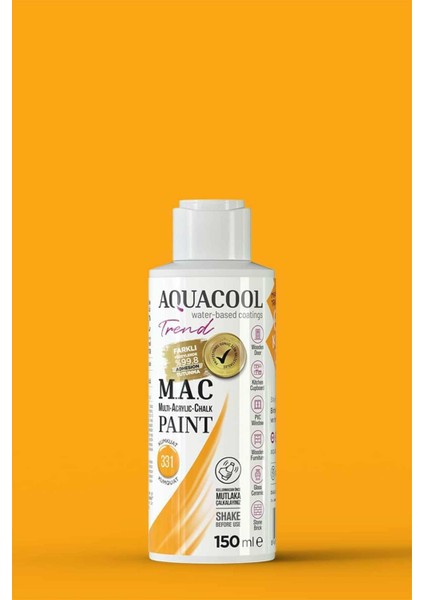 Trend M.a.c Su Bazlı Akrilik Hobi Boyası 150 Ml. 331 Kumkuat