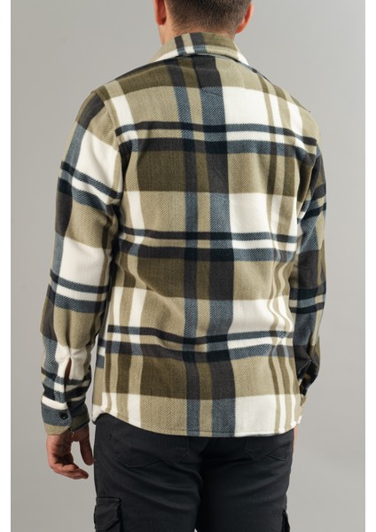 Slim Fit Erkek Polar Gömlek Mavi modelleri