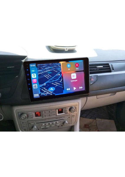 Citroen C5 2009-2015 Yıl Android Sürüm 13 Kablosuz Carplay Navigasyon Multimedya 10 Inç Ekran 2gb Ram 32GB Rom Hafıza