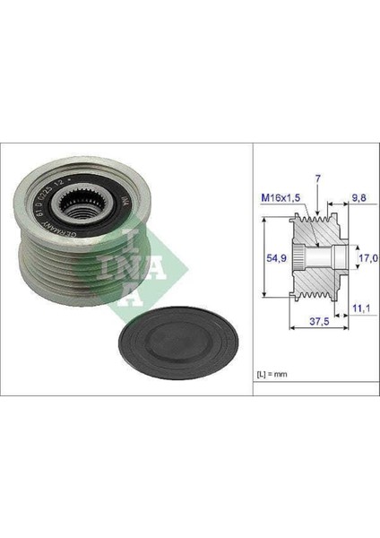 535023510 535023510 Alternatör Kasnağı Mitsubishi Canter