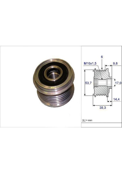 588028 Alternatör Kasnagı Astra J Insıgnıa Corsa D 1.3 Cdtı Uyumlu