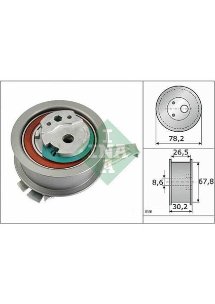 531089410 531089410 Eksantrik Gergi Rulmanı Caddy Iv Golf Vı Vıı Jetta Iv Passat Polo A1 A3 A4 Q3 Leon 1.6