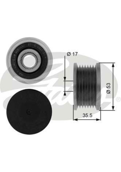 OAP7110 Alternatör Kasnagı Megane Laguna Iı Trafıc Master 1.9 Dcı 2.0 Dcı 2.5 Dcı