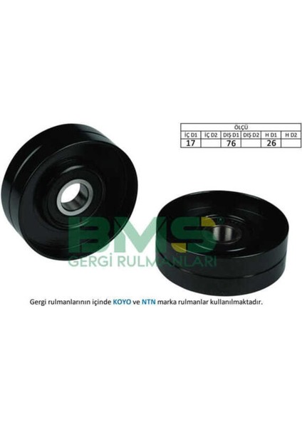 102 102 Alternatör Gergi Rulmanı Laguna 2.0 16V 95-01 Safrane Iı 2.0 16V 96-00 Volvo C70 2.0-2.0t 98