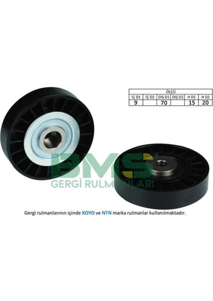 278 278 Alternatör V Kayış Gergi Rulmanı Clıo Iı Kangoo 1.4