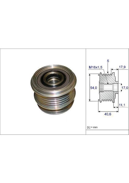 588064 Alternatör Kasnagı Mondeo 07- 2.5 Uyumlu