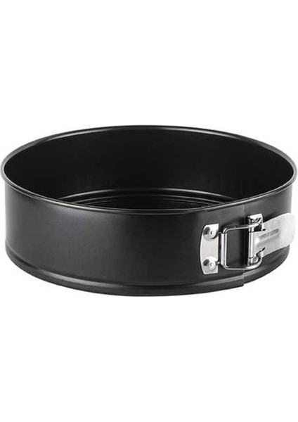 Siyah Kelepçeli Yuvarlak Kek Kalıbı 24CM