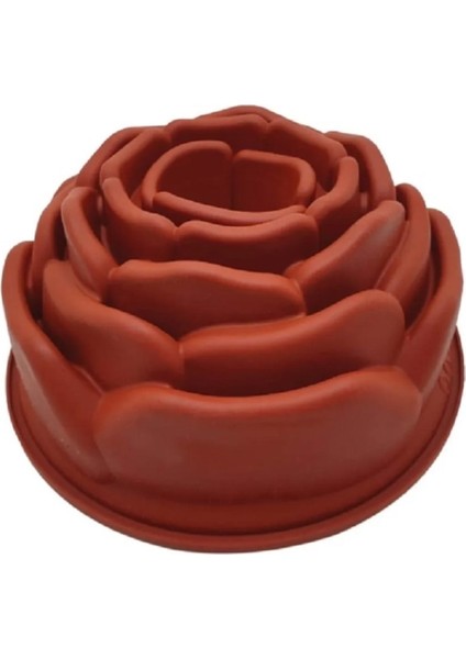 Silikon Kek Kalıbı Büyük Gül Desenli No:26