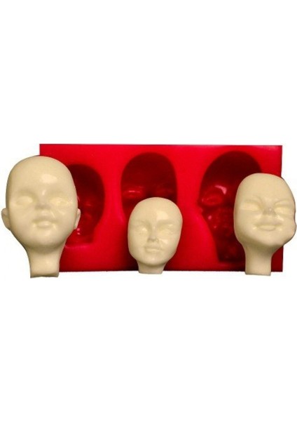 Silikon Yüz Modelleme Kalıbı 3 Lü Set