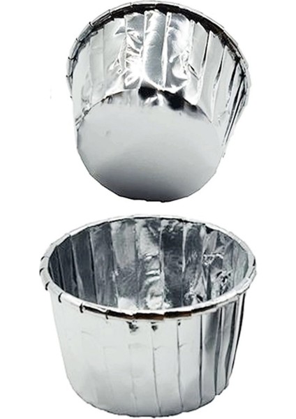 Gümüş Muffın Kapsül 25 Adet 5x4 cm fiyatları