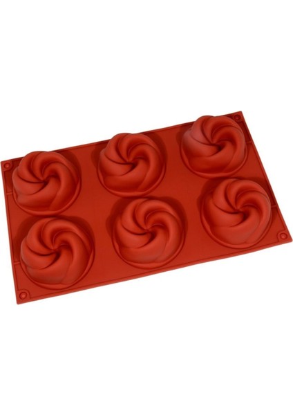 Silikon Kalıp 6 Lı Spiral 8 cm